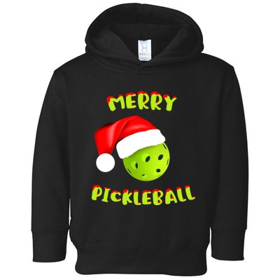 Christmas Pickleball Santa Hat Pickleball Player Winter Dink Toddler Hoodie