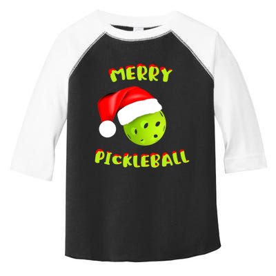 Christmas Pickleball Santa Hat Pickleball Player Winter Dink Toddler Fine Jersey T-Shirt