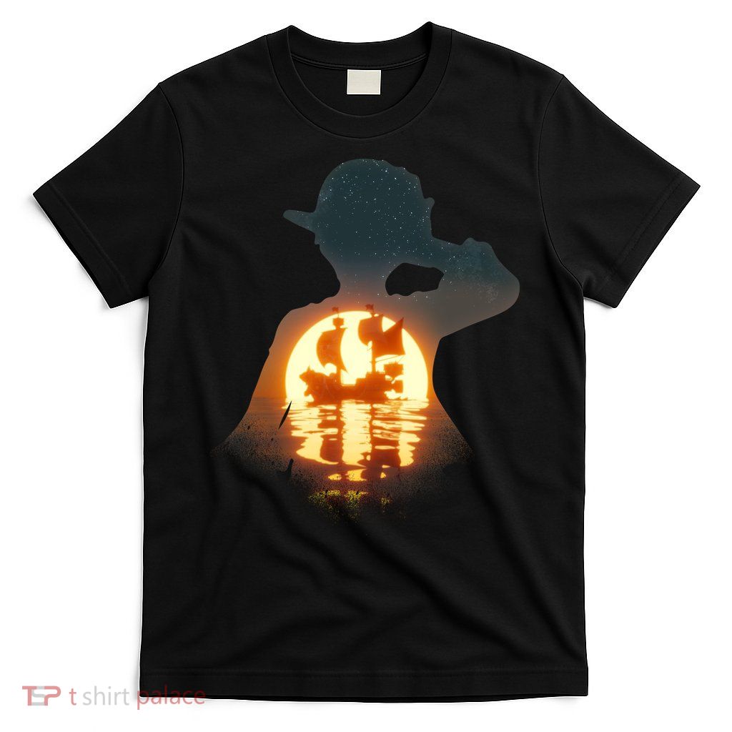 Cool Pirate Sunset Sunrise T-Shirt