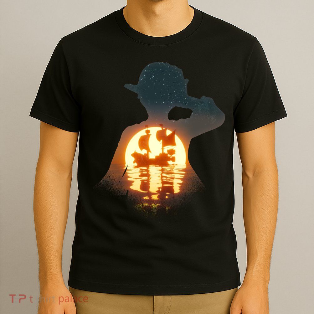 Cool Pirate Sunset Sunrise T-Shirt