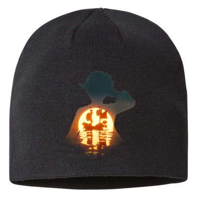 Cool Pirate Sunset Sunrise Sustainable Beanie