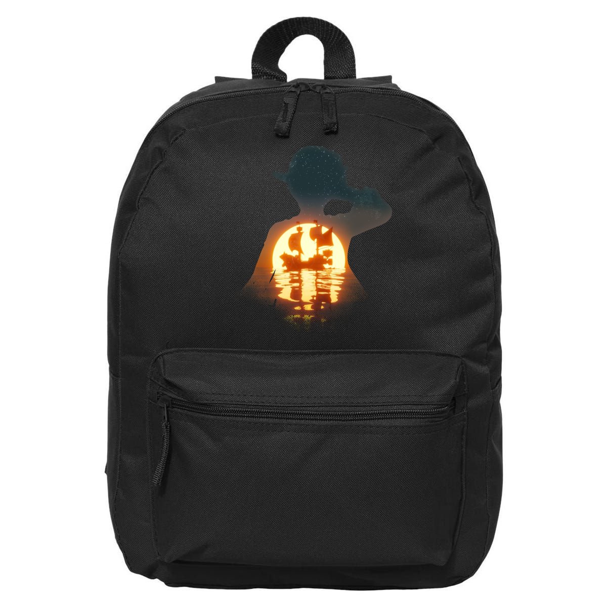 Cool Pirate Sunset Sunrise 16 in Basic Backpack