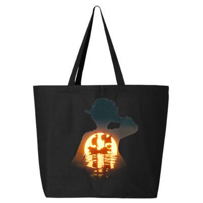 Cool Pirate Sunset Sunrise 25L Jumbo Tote