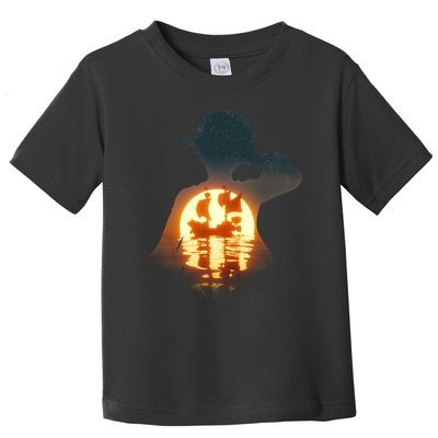 Cool Pirate Sunset Sunrise Toddler T-Shirt