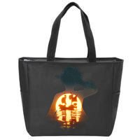 Cool Pirate Sunset Sunrise Zip Tote Bag