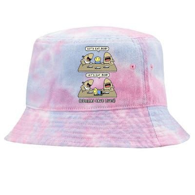 Commas Punctuation Shark Lets Eat Funny English Grammar Tie-Dyed Bucket Hat