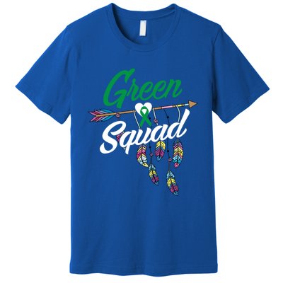 Cerebral Palsy Squad Gift Cp Warrior Green Ribbon Awareness Gift Premium T-Shirt