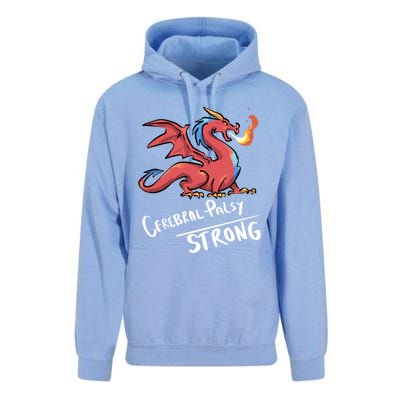 Cerebral Palsy Strong Dragon Gift Cerebral Palsy Gift Unisex Surf Hoodie