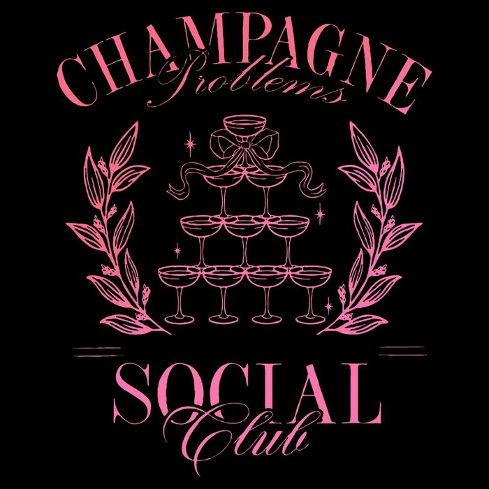 Champagne Problems Social Club Apparel Cooling Performance Crew T-Shirt