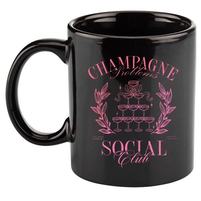 Champagne Problems Social Club Apparel 11oz C Handle Ceramic Mug
