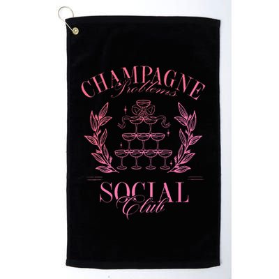 Champagne Problems Social Club Apparel Golf Towel