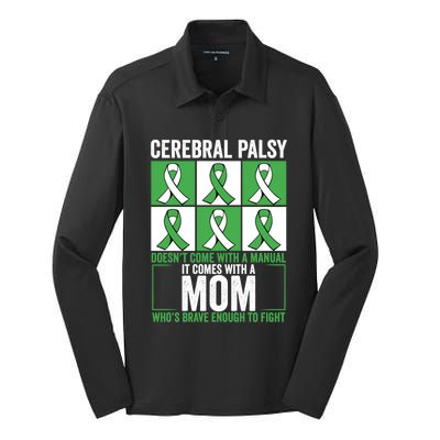 Cerebral Palsy Support Squad Cerebral Palsy Awareness Meaningful Gift Silk Touch Performance Long Sleeve Polo