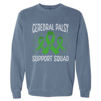 Cerebral Palsy Support Squad Cerebral Palsy Awareness Cute Gift Garment-Dyed Sweatshirt