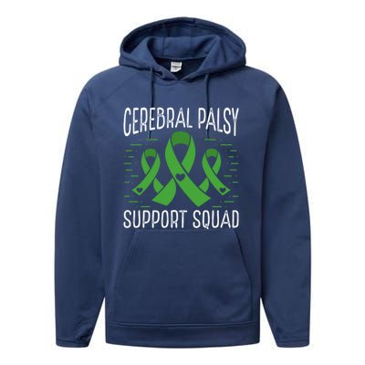 Cerebral Palsy Support Squad Cerebral Palsy Awareness Cute Gift Performance Fleece Hoodie