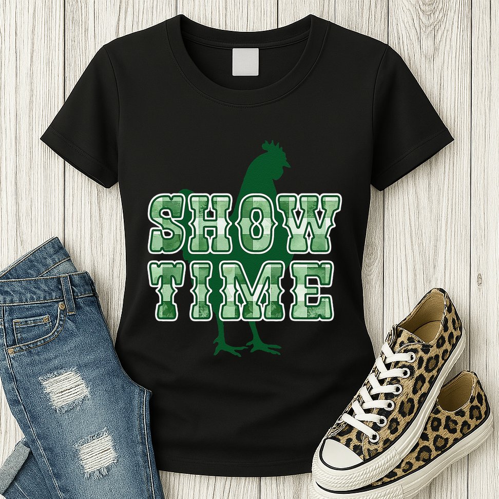 Chicken Poultry Show Time For Fair Week Womens T-Shirt