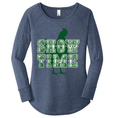 Chicken Poultry Show Time For Fair Week Women's Perfect Tri Tunic Long Sleeve Shirt