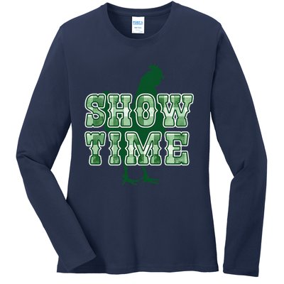 Chicken Poultry Show Time For Fair Week Ladies Long Sleeve Shirt