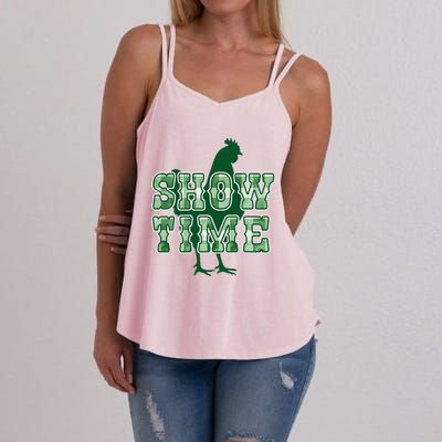 Chicken Poultry Show Time For Fair Week Women's Strappy Tank