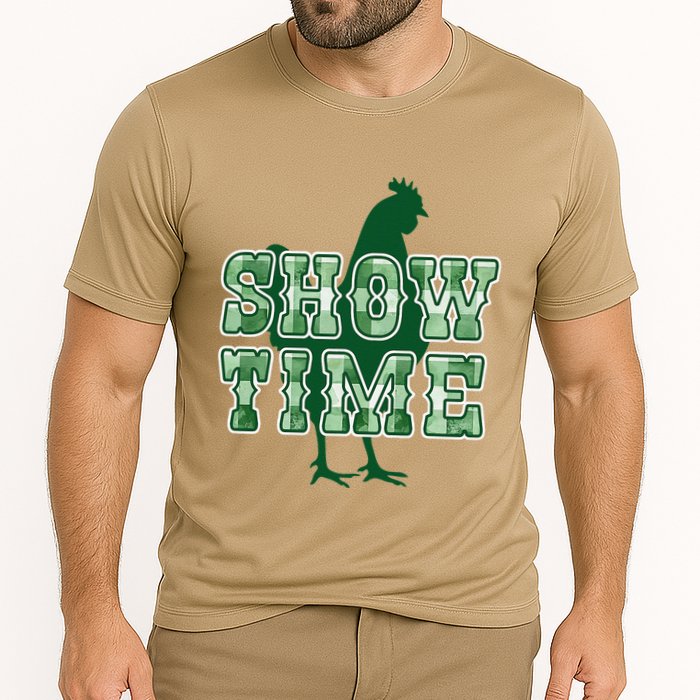 Chicken Poultry Show Time For Fair Week Cooling Performance Crew T-Shirt