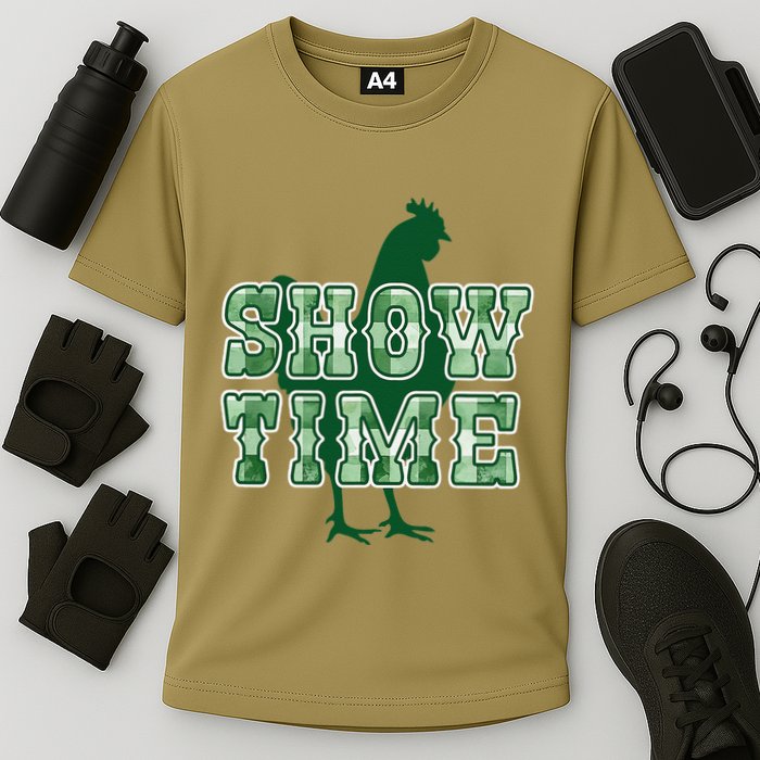 Chicken Poultry Show Time For Fair Week Cooling Performance Crew T-Shirt