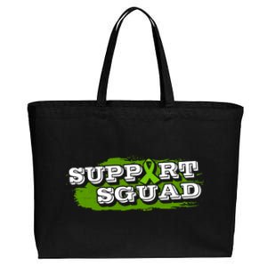 Cerebral Palsy Support Squad Green Ribbon Gift Cotton Canvas Jumbo Tote