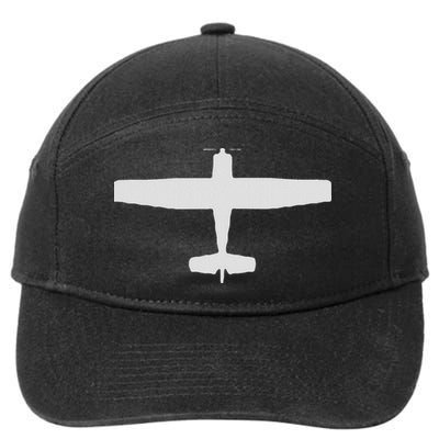 C172 Plane Signature Aviation Flying Airplane Pilot Gifts 7-Panel Snapback Hat