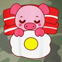 Cute Pig Sleeping On Bacon Pillow & Egg Blanket Art On Back .Png Legacy Tie Dye Trucker Hat