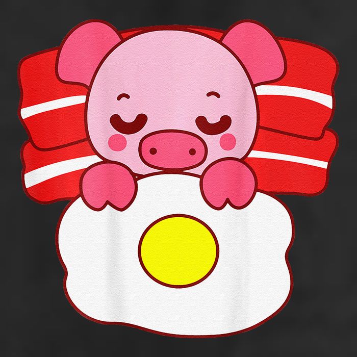 Cute Pig Sleeping On Bacon Pillow & Egg Blanket Art On Back .Png Tumbler