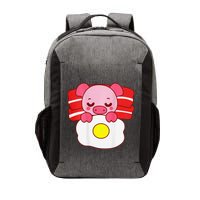 Cute Pig Sleeping On Bacon Pillow & Egg Blanket Art On Back .Png Vector Backpack