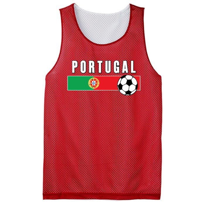 Cool Portugal Soccer National Team Mesh Reversible Basketball Jersey Tank