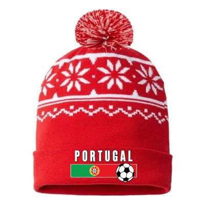 Cool Portugal Soccer National Team USA-Made Snowflake Beanie