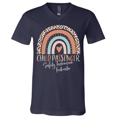 Child Passenger Safety Technician Instructor CPST Instructor V-Neck T-Shirt