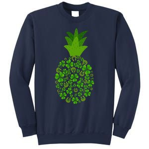 Cute Pineapple Shamrock Leaf Clover Saint Patrick's Day Sweatshirt