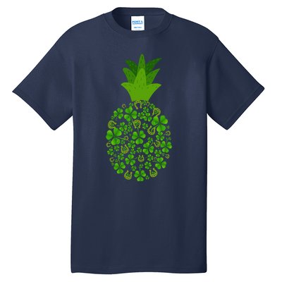 Cute Pineapple Shamrock Leaf Clover Saint Patrick's Day Tall T-Shirt