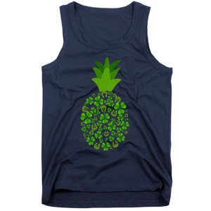 Cute Pineapple Shamrock Leaf Clover Saint Patrick's Day Tank Top