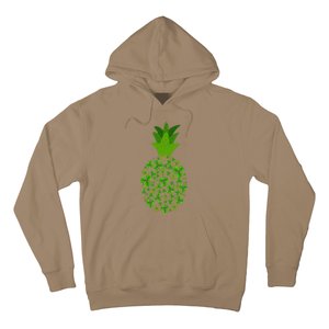 Cute Pineapple Shamrock Leaf Clover Saint Patrick's Day Hoodie