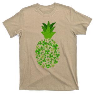 Cute Pineapple Shamrock Leaf Clover Saint Patrick's Day T-Shirt