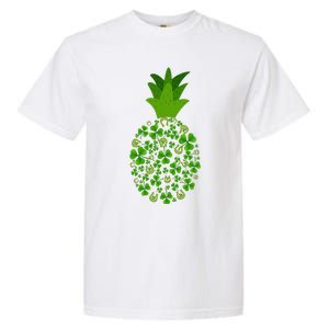 Cute Pineapple Shamrock Leaf Clover Saint Patrick's Day Garment-Dyed Heavyweight T-Shirt