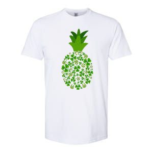 Cute Pineapple Shamrock Leaf Clover Saint Patrick's Day Softstyle CVC T-Shirt