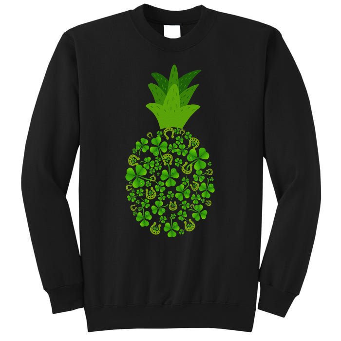 Cute Pineapple Shamrock Leaf Clover Saint Patrick's Day Sweatshirt