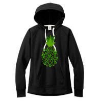 Cute Pineapple Shamrock Leaf Clover Saint Patrick's Day Women's Fleece Hoodie