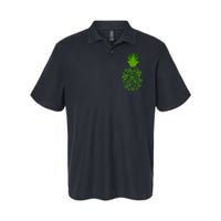 Cute Pineapple Shamrock Leaf Clover Saint Patrick's Day Softstyle Adult Sport Polo