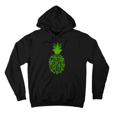 Cute Pineapple Shamrock Leaf Clover Saint Patrick's Day Tall Hoodie