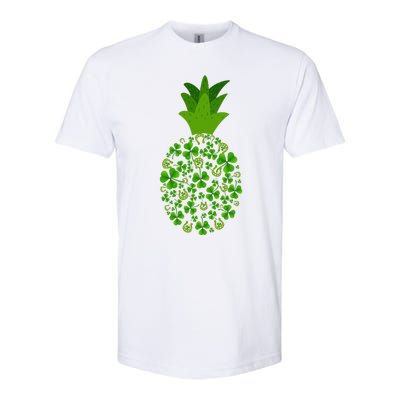 Cute Pineapple Shamrock Leaf Clover Saint Patrick's Day Softstyle CVC T-Shirt