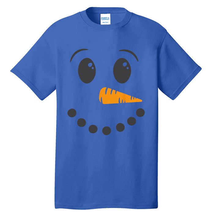 Christmas Pajama Snowman Face Funnys Tall T-Shirt