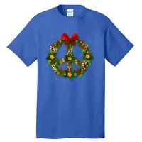 Christmas Peace Sign Love 60s 70s Tie Dye Hippie Costume Gift Tall T-Shirt