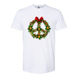 Christmas Peace Sign Love 60s 70s Tie Dye Hippie Costume Gift Softstyle CVC T-Shirt