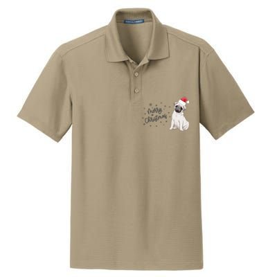 Christmas Pug Santa Hat Dog Owner Mom Funny Gift Funny Gift Dry Zone Grid Polo