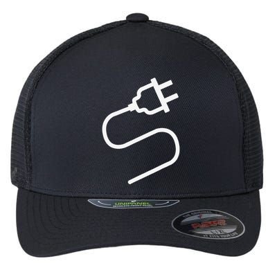 Couple Plug Socket Matching Costume Funny Halloween Gifts Gift Flexfit Unipanel Trucker Cap