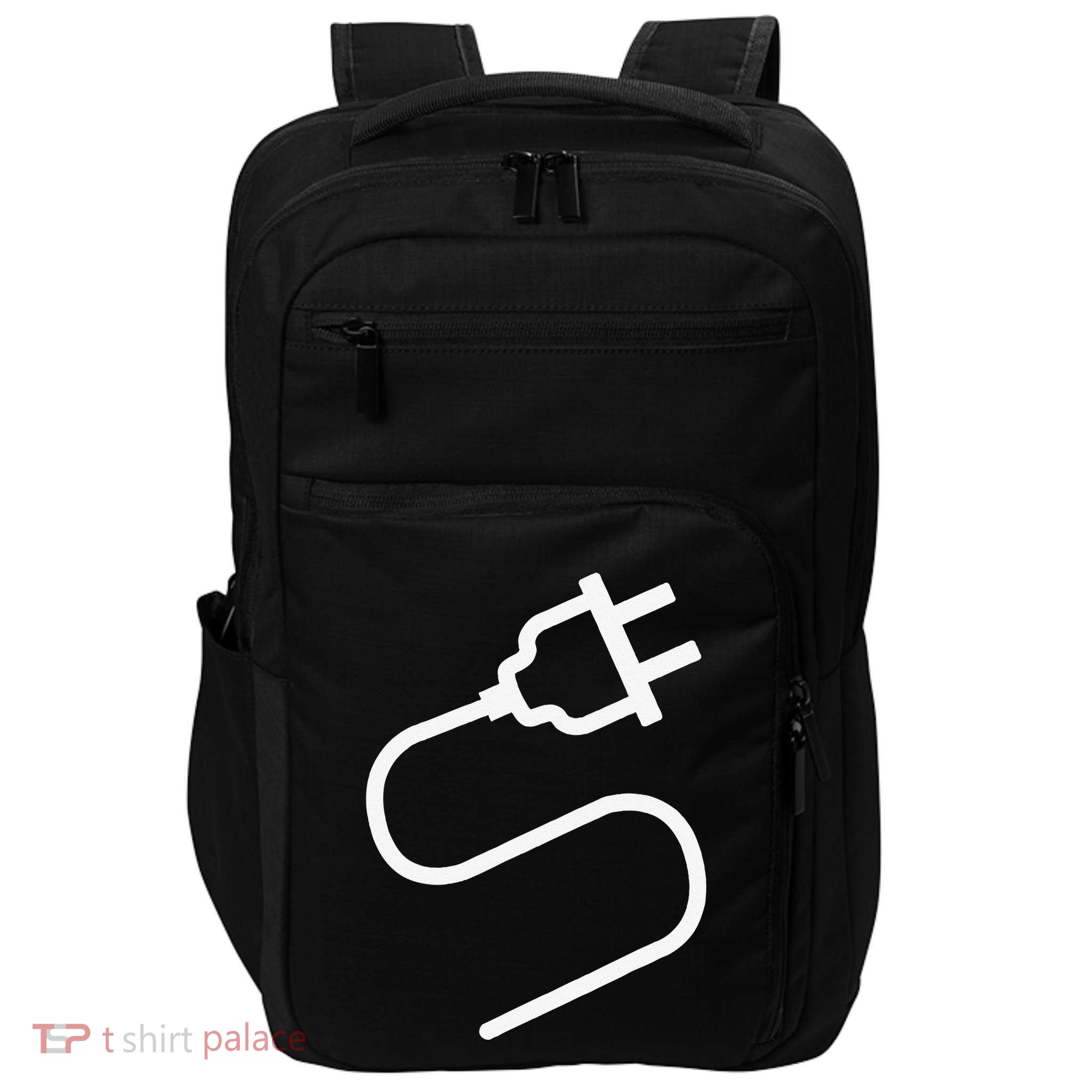 Couple Plug Socket Matching Costume Funny Halloween Gifts Gift Impact Tech Backpack